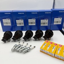 5X Ignition Coil & Spark Plug For Volvo C70 S60 S80 V70 XC90 UF341 Fast Shipping picture