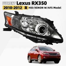 For 2010-2012 Lexus RX350 HID/Xenon Headlight w/AFS Chrome Passenger 81110-0E061 picture