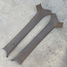 OEM 1987-1991 Ford F150 F250 F350 Bronco Brown A Pillar Trim Panels PAIR L+R #3 picture