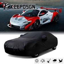 For McLaren P1 Satin Stretch Indoor Outdoor Full Car Cover Anti-UV Waterproof BK picture