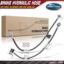 2x 27.36 in Front Brake Hydraulic Hose for Chevy Silverado 1500 GMC Sierra 1500 picture