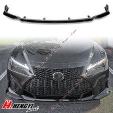 For Lexus IS350 IS300 F-Sport 21-25 V-Style Gloss Black Front Bumper Spoiler Lip picture