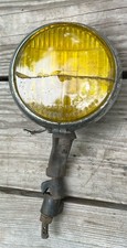 vintage cats-eye auxiliary fog light 6006 cracked glass for parts yellow lens picture
