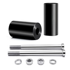 2 Inch Handlebar Riser Extensions For Harley 1-1/4'' Bars Touring Softail Black picture