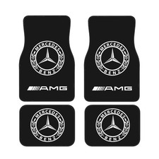 4 Piece Mercedes-Benz Car Front & Rear Floor Mat Set Non-Slip Carpet Mats picture