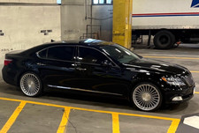 22” RF22 SILVER MACHINED WHEELS FOR LEXUS LS460 LS600 22X9/22X10.5 STAGGERED picture