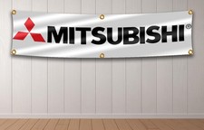 MITSUBISHI banner 2X8Ft flag Garage Wall Art Outdoor workshop picture