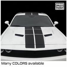 Dodge Challenger 2008-2023 Pulse Rally Top Strobe Stripes Decals (Choose Color) picture
