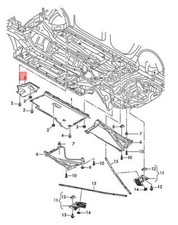 AUDI AUDI RS6RS6 PLUS AVANT QU. RS6 QUATTRO UNDERBODY TRIM 4G0825202B NO🇺🇸DUTY picture