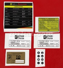 Lamborghini 350 GT Engine Compartment Stickers Set New picture