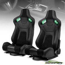 [Noen Racer Series] Reclinable Univeral PVC Leather Racing Seats Car Seats Pair picture