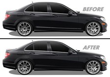 Chrome Delete Blackout Vinyl for 2008-14 Mercedes C Class Sedan Door Mold Trim picture
