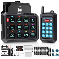 Wireless Remote Control RGB 12 Gang Switch Panel 12v LED Circuit Relay Box Truck picture