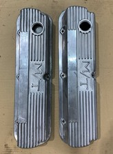Mickey Thompson Cast Aluminum Ford Valve Covers M/T 302 351w SBF 5.0 Vintage picture