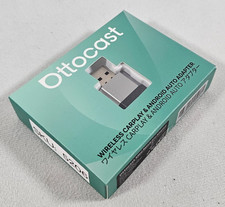 Mini Wireless CarPlay Adapter USB-A USB-C Plug Play Convert Wired Silver Dongle picture