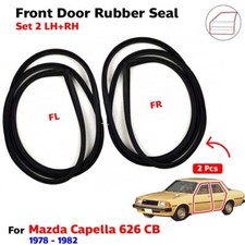 Door Rubber Weatherstrip Front L+R Fits Mazda Capella 626 CB 4D Sedan 1978-82 picture