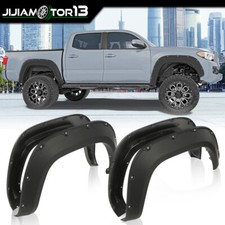 Fit For 16-22 Toyota Tacoma 4x smooth Wheel Fender Flares Pocket Rivet Style picture