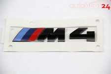 BMW M4 COMPETITION BLACK REAR EMBLEM BADGE TRUNK GENUINE OEM NEW picture