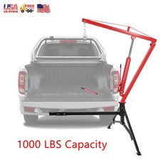 1000 LB Hydraulic Hitch-Mount Truck Crane With 2-Inch Hitch Receiver 360° Swivel picture