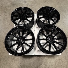 Used 20x9/20x10 MRR GF26 fit BMW 5x120 35/35 72.6 Black Wheels set-4 picture
