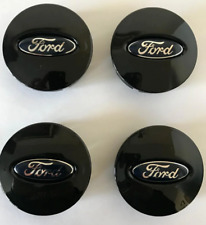 4pcs For Ford Wheel Center Caps 66mm Hubcaps Rim Caps Emblem Black BB531A096RA picture