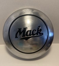 Vintage 1940s 1950s Mack Truck Wheel Center Hub Cap Cover Chrome picture