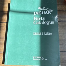 Jaguar Parts Catalogue for XJ-S. 3.6 & 5.3 Liter 1987-1991 picture