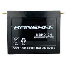 Banshee YHD-12 AGM Battery – Maintenance-Free For 1965-1984 Harley Electra Glide picture