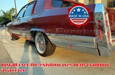 1987-1992 Cadillac Fleetwood Brougham Chrome Rocker Panel Trim FL 6