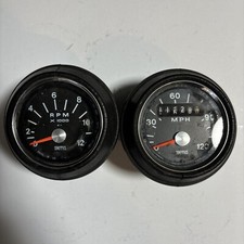 Smith's SSM 2001/07 60mm Speedometer 120 MPH Tachometer RSM 2001/02 BSA B25 E35 picture