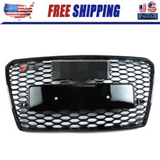 HONEYCOMB SPORT MESH RS7 STYLE HEX GRILLE GRILL BLACK FOR 12-15 AUDI A7/S7 C7 picture