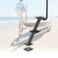 Uimoso Durable Boat Trailer Steps with Handle - 2-Step Bottom Mount Design picture