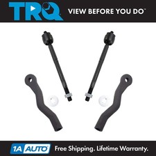 TRQ 4pc Inner & Outer Tie Rod End Set for Lexus GS350 GS460 IS250 IS350 RWD picture