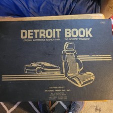 Vintage 1992 Original Automotive Interior Trim Sample Book by National Fabric Co picture