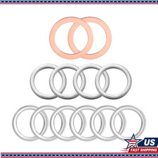 12-Piece Transfer and Differential Fill/Drain Plug Gasket Set Toyota Lexus 4Runn picture