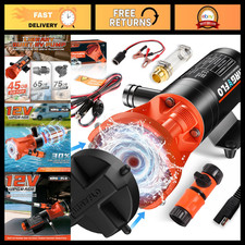Portable 12V RV Macerator Pump, 12GPM Suction, 3.2ft Lift, Quick Release Sewage picture