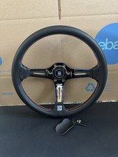 350mm Deep Dish Steering Wheel - Fit 6 hole Hub Like Nardi NRG Grip picture