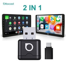 Ottocast Exp Wireless Carplay Android Auto Adapter USB Plug &Play Dongle 2 in 1 picture