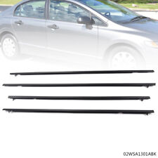 4 pcs Window Replace Weatherstrip Seal Fit For 06-11 Honda Civic Sedan Car Door picture