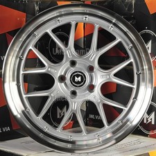 Staggered 20x8.5 20x9.5 5x114.3 Mflow MFL2 silver machine lip 16 spokes 4 wheels picture
