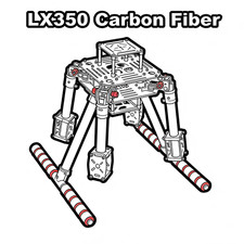 RC LX350 PRO frame With  350 pro Frame 350 drone For 4 Axis RC Multicopter FPV Q picture
