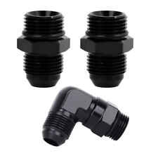 LokoCar ORB 4AN 6AN 8AN 10AN 12AN Male to Flare Fuel Rail Adapter Fitting Black picture