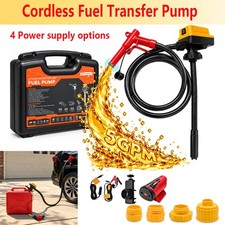 Fuel Transfer Pump Auto-Stop, 5GPM Gas Can Tank Pump for Diesel and Gasoline picture