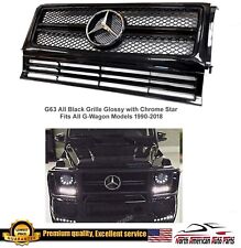 G63 AMG Grille G-Class W463 G-Wagon All Black G55 Chrome Star G500 Parts picture