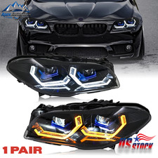 LH+RH LED HEADLIGHTS ASSEMBLY FOR BMW 5 SERIES F10 F11 2010-2013 XENON W/AFS NEW picture