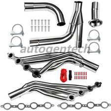 Long Tube Headers For 99-06 Chevy GMC Sierra Silverado 4.8/5.3/6.0 W/ Y Pipe picture