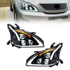 Fits 2004-2009 Lexus RX330 RX350 RX400h LED Headlight Assembly Left&Right picture