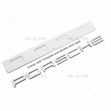Chrome Porsche Letters Rear Badge Emblem Look Deck lid 991-559-235-91 picture