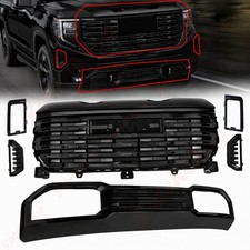 For 2022-2025 GMC Sierra 1500 Front Bumper Grille+Lower Grill Black w/Air Duct picture