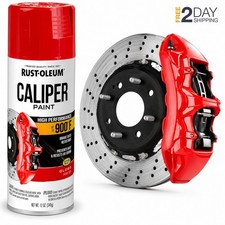 Rust-Oleum Red Brake Caliper Spray Paint 12oz High Heat 900°F Rust Resistant picture